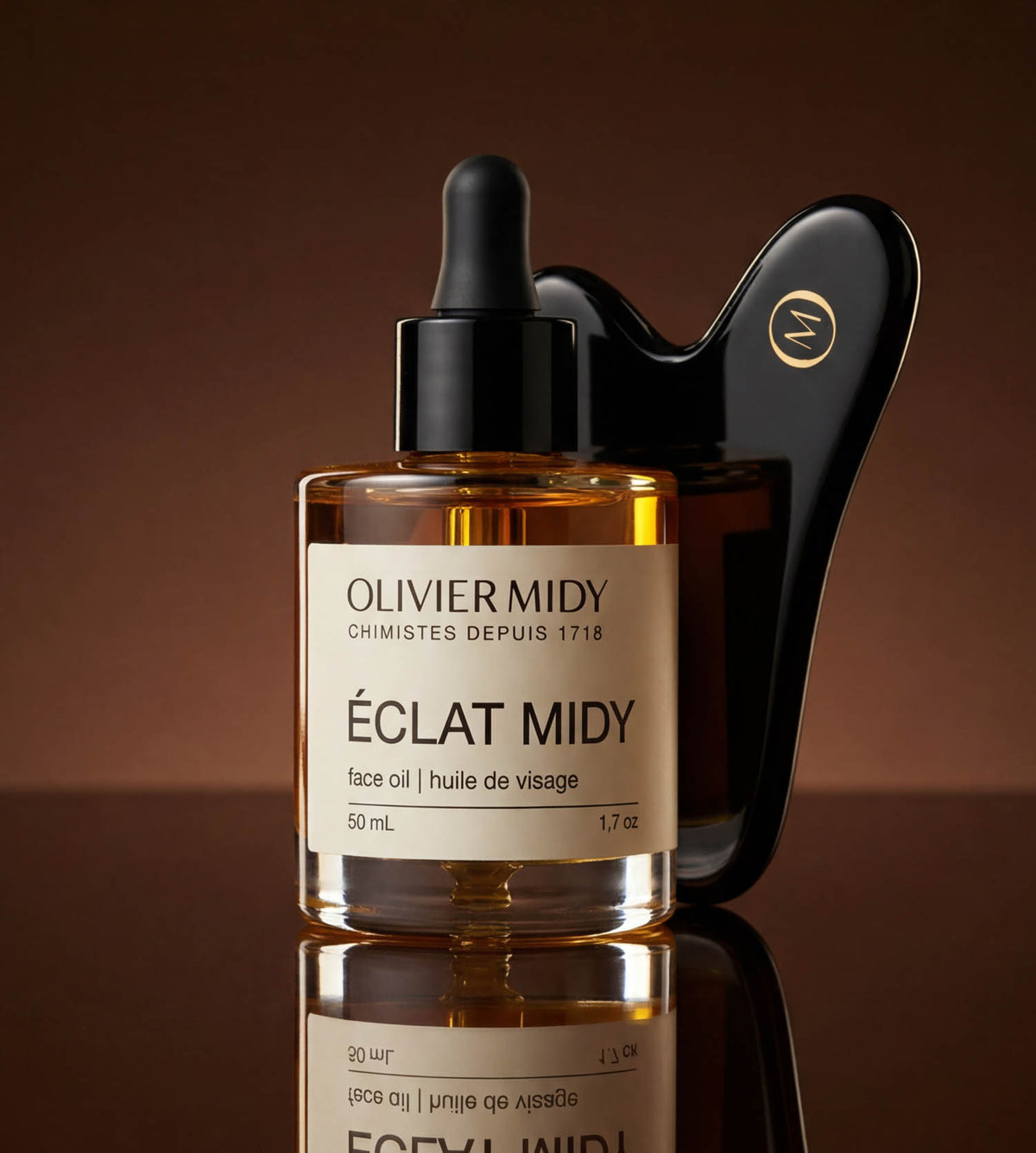 Midnight Obsidian Gua Sha Massage Stone